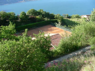 Some courts have amazing views, like these near Tignale